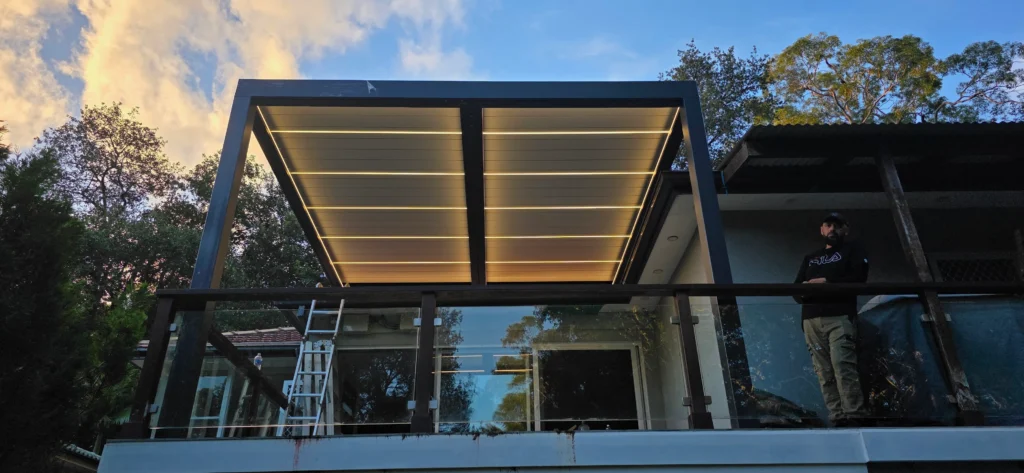 Motorised Louvered Pergola Installation in Beecroft, NSW